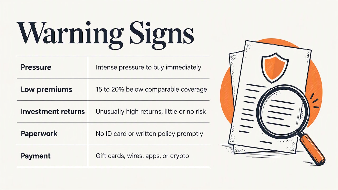 Warning signs to watch for — overview diagram