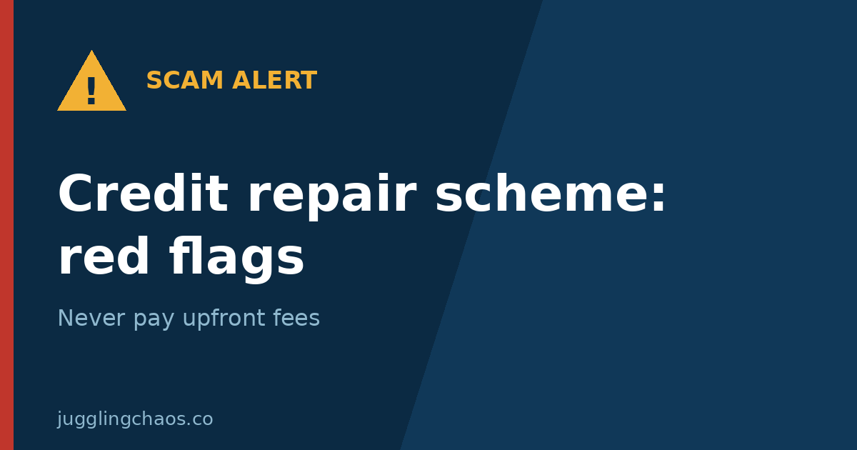 Credit Repair Scheme Halted: Red Flags to Watch For