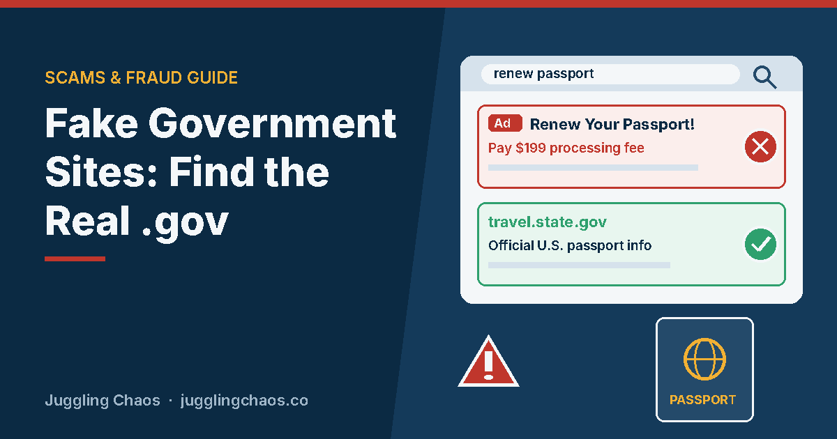 Fake Government and Bill-Pay Sites: How to Find the Real One