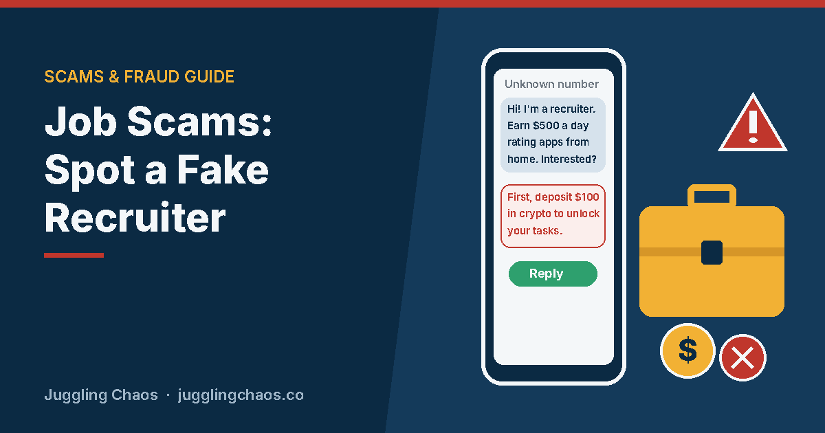 Job Scams: How to Spot a Fake Job Offer Before You Pay