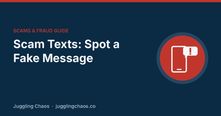 Scam Texts: How to Spot a Fake Text Message and What to Do If You Tapped the Link