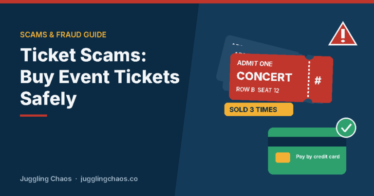 Ticket Scams: How to Buy Concert and Event Tickets Safely Ticket Scams: How to Buy Concert and Event Tickets Safely