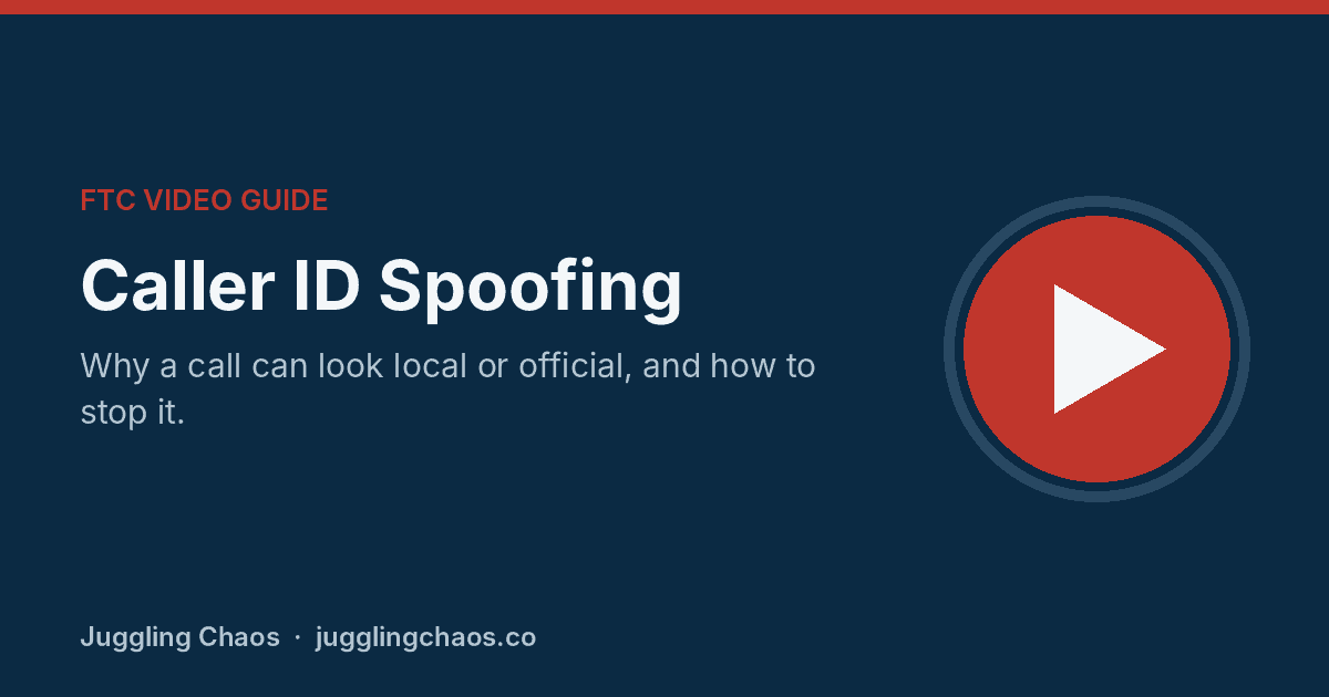 Caller ID Spoofing: How to Stop Calls From Fake Numbers (FTC Video Guide)