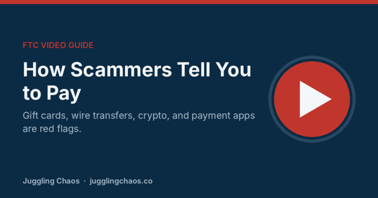 How Scammers Tell You to Pay (FTC Video Guide) How Scammers Tell You to Pay (FTC Video Guide)