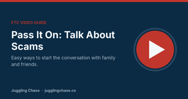 Pass It On: How to Start a Conversation About Scams (FTC Video Guide)