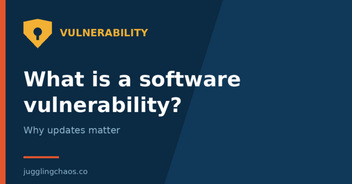 What Is a Software Vulnerability, and Why Do Updates Matter? What Is a Software Vulnerability, and Why Do Updates Matter?