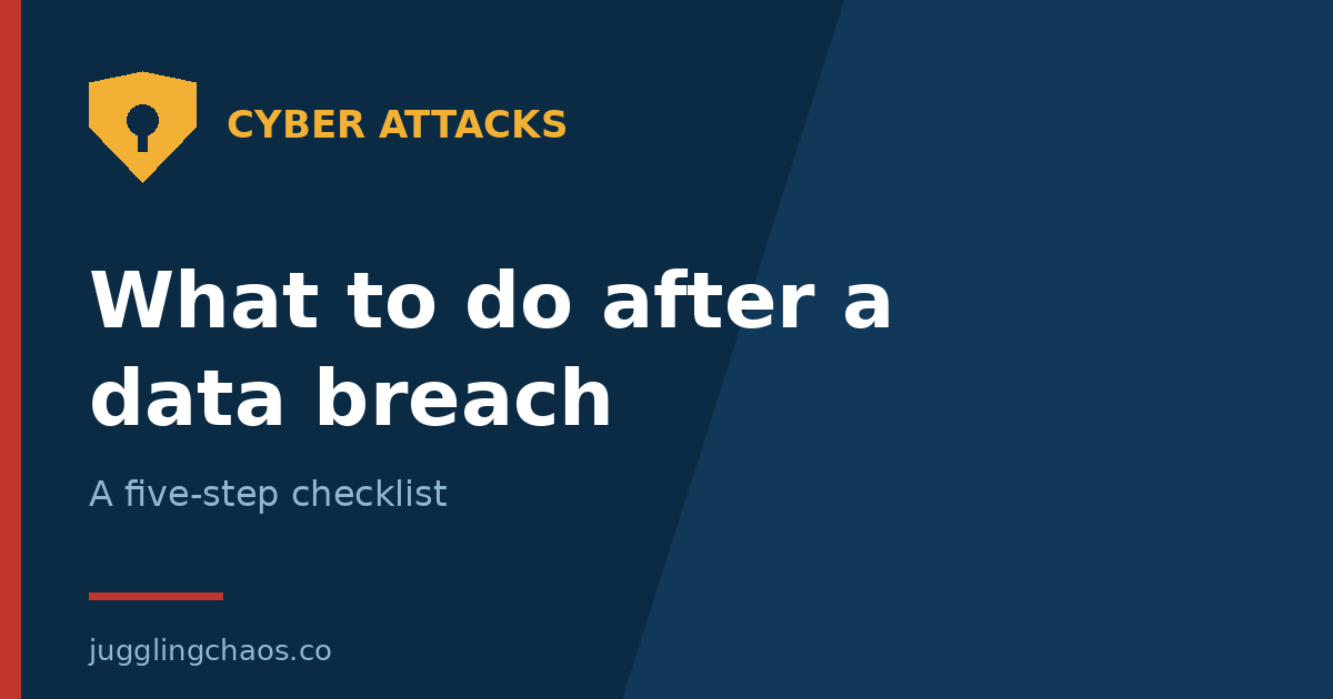 What to Do After a Data Breach: A Five-Step Checklist